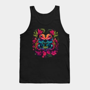 Gecko Couple Valentine Tank Top